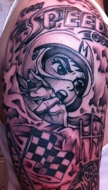 Speed Racer Tattoo Tattoos Whimsical Tattoos Picture Tattoos