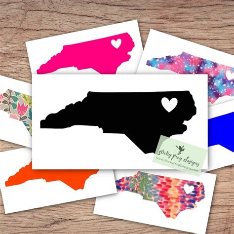 North Carolina Decal Etsy