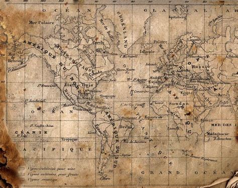 Mapa Antigo Do Mundo. Imagens de Stock Royalty Free Antique World Map ...