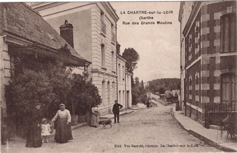 La Chartre Sur Le Loir Rue Des Grands Moulins Vers Cpa