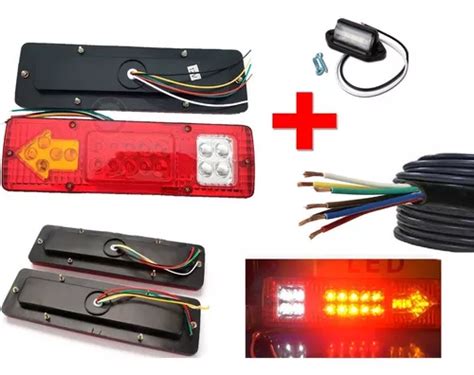 Foco Led 12v Carro Arrastre Foodtruck 5m Cable Luz Patente Cuotas