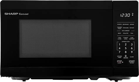 Sharp Smc0760kb Compact Oven With Removable 10 Carousel