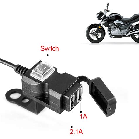 12 V 24 V double Port USB étanche moto guidon chargeur adaptateur prise