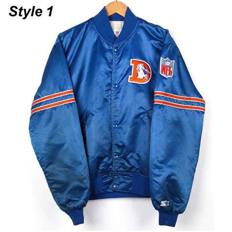 Starter NFL Blue Denver Broncos 80s Jacket - Jackets Masters