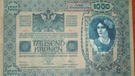 1902 Austrian 1000 Kronen, Tausend Circulated