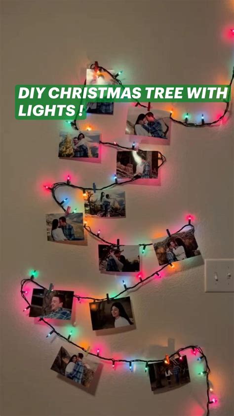 DIY CHRISTMAS TREE WITH LIGHTS ! (Add pictures) | Christmas tree ...