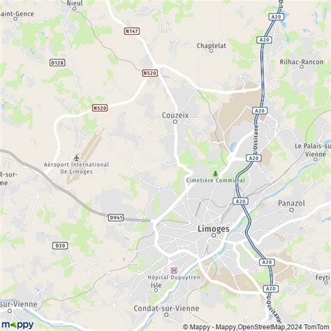 Plan Limoges Carte De Limoges 87000 Et Infos Pratiques