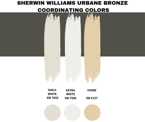 Sherwin Williams Urbane Bronze Palette Coordinating Inspirations