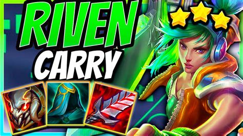 Riven ⭐⭐⭐ Carry E Insana Edgelord 5 8 Bit 4 Gameplay Explicativa Tft