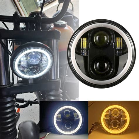 Newest 5 75 Inch Motorcycle Led Headlight For Dyna Softail Sportster 883 Xl883 Fxcw 5 3