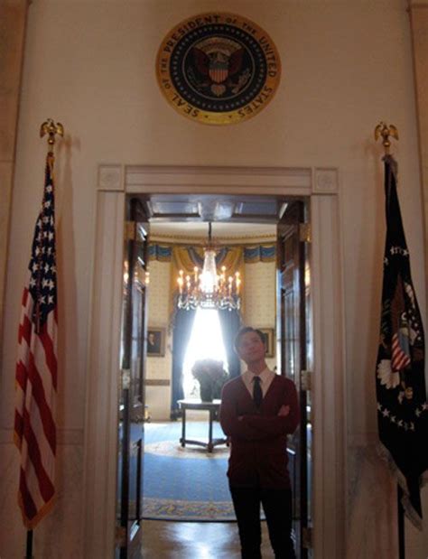 Chris Colfer In The White House From Lea Micheles Brunette Ambition