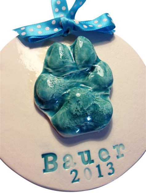 Dog Paw Print Clay Keepsake – Memories In Clay