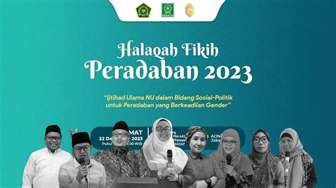 LIVE Ijtihad Ulama NU Dalam Bidang Sosial Politik Halaqah Fikih