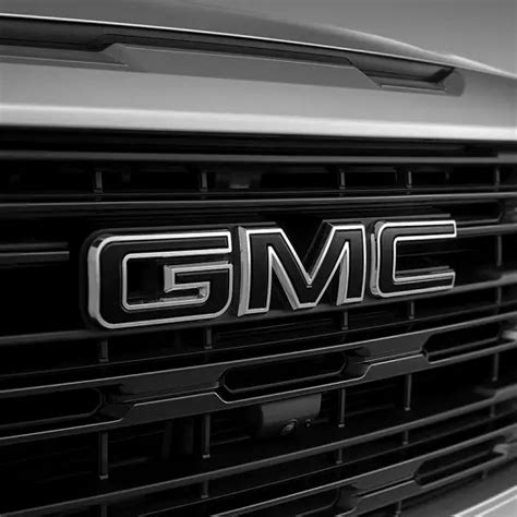 2024 Sierra 1500 Emblems Black Gmc Front Grille Standard