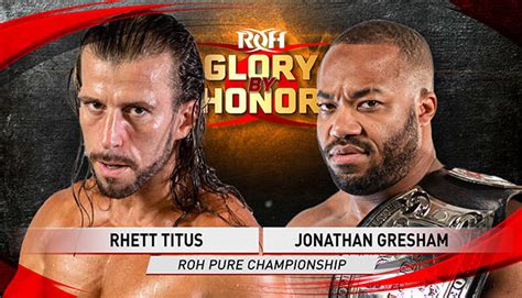 Pure Title Match And More Announced For Roh Glory By Honor Night One