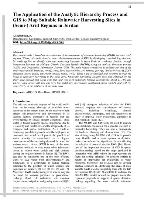 PDF The Application Of The Analytic Hierarchy Process And GIS To Map