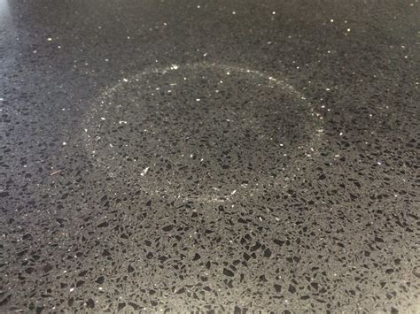 Heat Stain Repair To Engineered Quartz Kitchen Worktop Bespoke Repairs