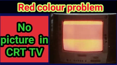 Red Colour Problem In Crt Tv Tv Repair Hindi Colour Tv