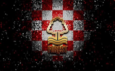 Download wallpapers Nottingham Forest FC, glitter logo, EFL ...