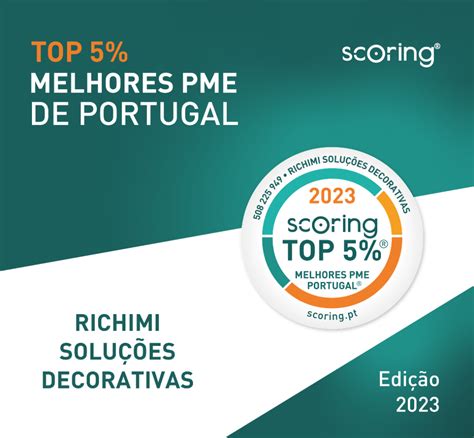 Richimi Distinguida Como Top Melhores Pme De Portugal Projectista