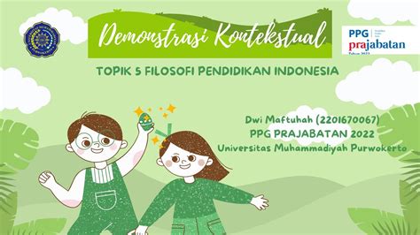 Demonstrasi Kontekstual Topik 5 Filosofi Pendidikan Indonesia YouTube