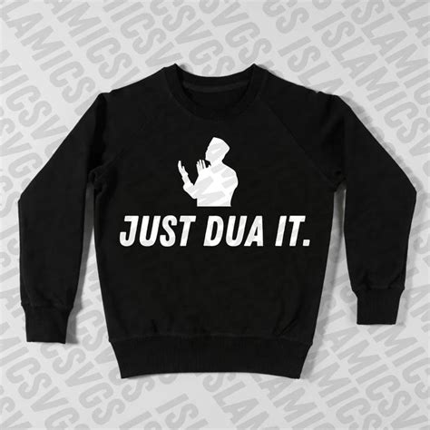 Just Dua It White Svg Male Version Eid Mubarak And Ramadan Design