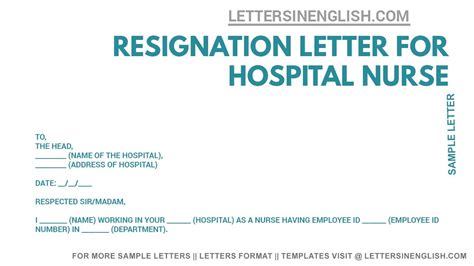 Model Of Resignation Letter For Nurses Infoupdate Org