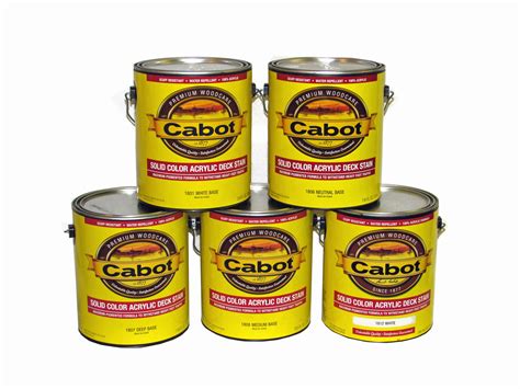 Cabot® Solid Color Acrylic Deck Stain 1800 Series Capitol City Lumber