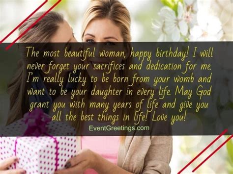 Heartfelt Happy Birthday Quotes From Mom To Daughter