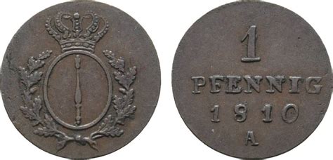 Brandenburg Preußen Cu Pfennig 1810 A Friedrich Wilhelm III 1797 1840