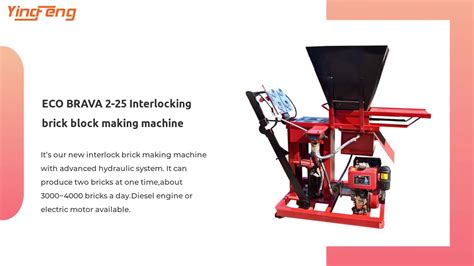 Eco Hydraulic Eco Lite Interlocking Brick Block Machine Prices For