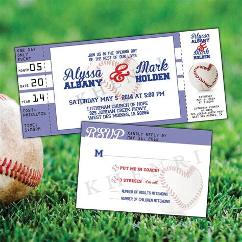 Baseball Ticket Invitation Printable Baseball Cards Baseball Tickets - Etsy