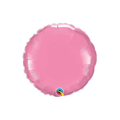 Balão De Festa Microfoil 18 46cm Redondo Rosa Claro Metalizado 1 Unidade Qualatex Outlet