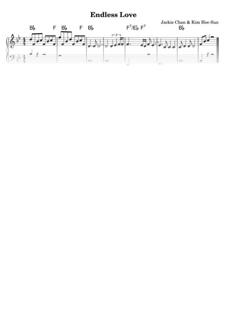 Endless Love Partitura Para Piano Fácil En Pdf La Touche Musicale