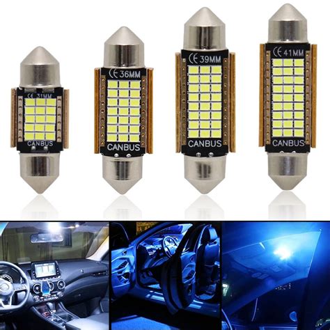 Car Interior Light White Festoon 31mm 36mm 39mm 41mm Car LED Light C5W