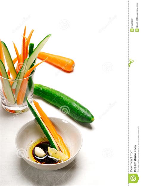 Fresh Pinzimonio Snack Appetizer Stock Photo Image Of Light Cucumber