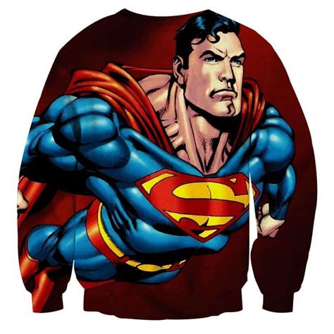 Action Comics Superman On The Way Design Print Sweatshirt