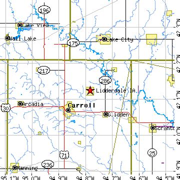 Lidderdale, Iowa (IA) ~ population data, races, housing & economy