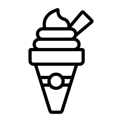 Ice cream cone vector design, a yummy dessert 22891671 Vector Art at ...