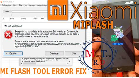 No Se Puede Encontrar Una Parte De La Ruta De Acceso Xiaomi Flash Tool