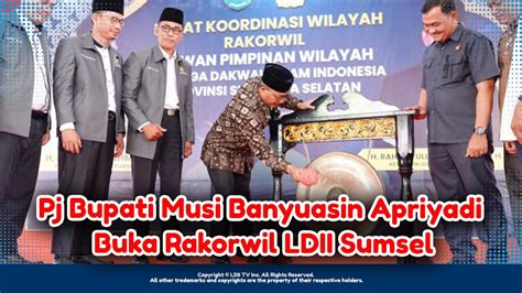 LIPUTAN TV ONE DPW LDII Sumatera Selatan Gelar Rakorwil YouTube