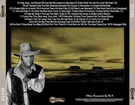 Cashbox Country DJ Ethan CD Remixed Elvis New DVD And CDs Elvis