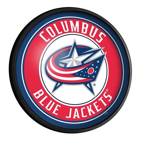 Columbus Blue Jackets Secondary Logo Barrel Top Chalkboard Sign