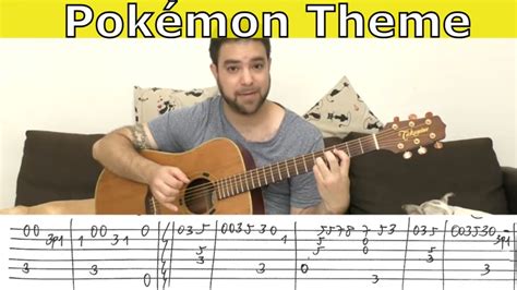 Fingerstyle Tutorial Pokémon Theme Guitar Lesson W Tab Youtube