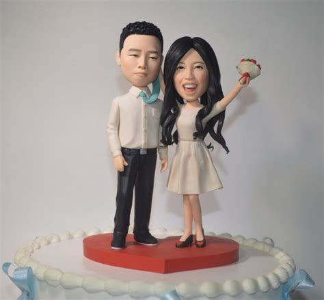 Wedding Cake Topper Personalized Toppers Funny Cartoon Bride & Groom ...