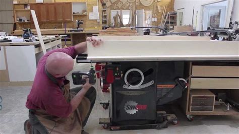 Making A Crosscut Sled For Your Sawstop Table Saw Youtube