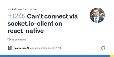 Can T Connect Via Socket Io Client On React Native Issue