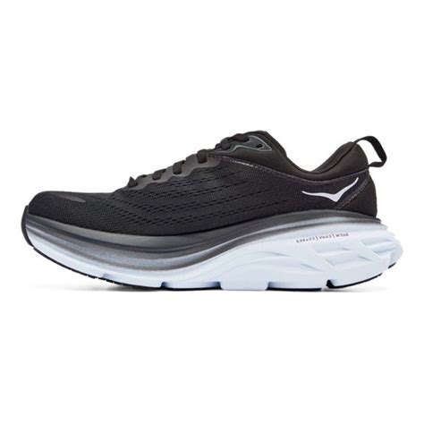 Hoka Women’s Bondi 8 Black/White – Cushioned Running Shoes ...