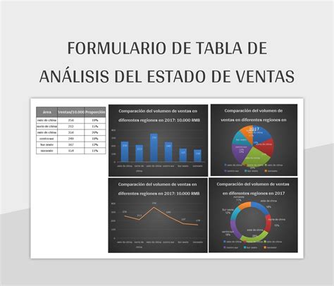 Plantilla De Formato Excel Formulario De Tabla De Análisis Del Estado