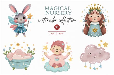 Magical Nursery By Artsy Fartsy Thehungryjpeg